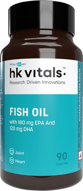 HEALTHKART HK Vitals Fish Oil for Brain, Heart & Joint Health, 90 Softgels