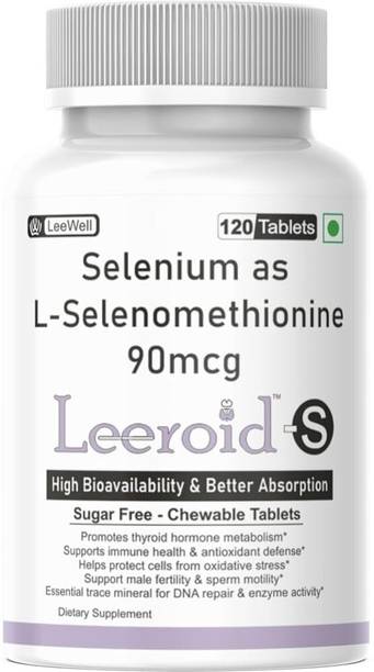 Leeroid S Selenium L-Selenomethionine Chewable Tablets, 120 Count