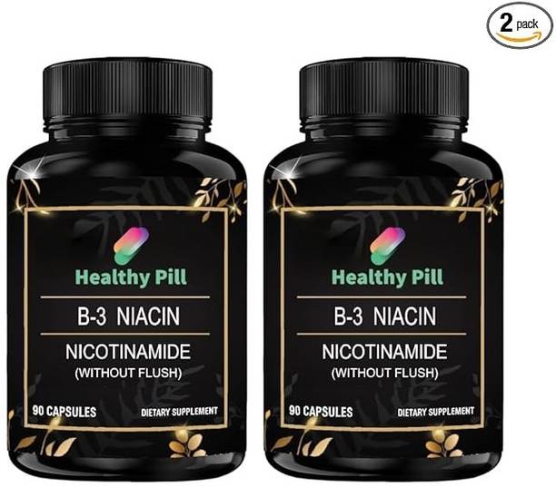 Healthy Pill Niacin, Vitamin B3 Supplement for Healthy Hair Skin and Nails