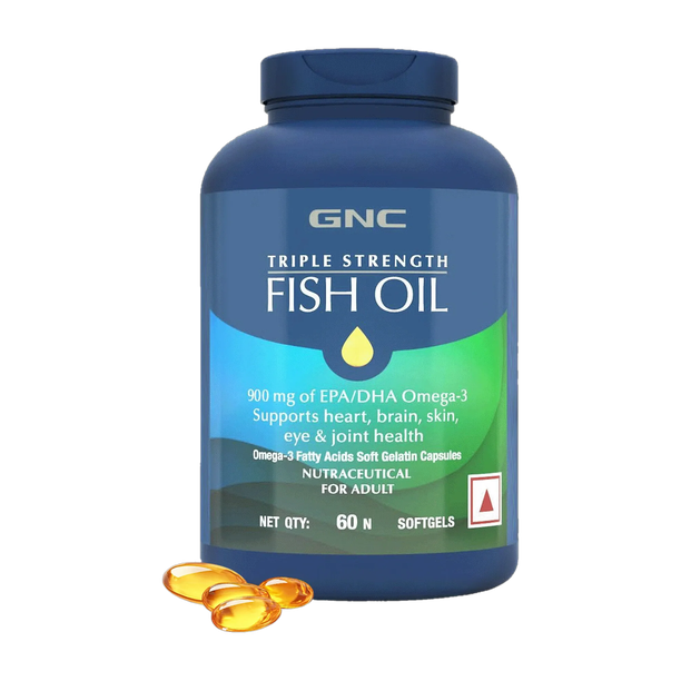 GNC Triple Strength Fish Oil - 1500 mg with 900 mg of EPA/DHA Omega 3s