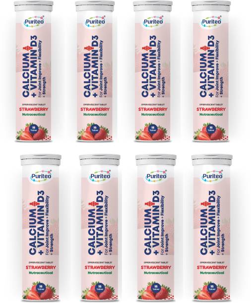 puriteo CALCIUM + VITAMIN D3 EFFERVESCENT STRAWBERRY _08