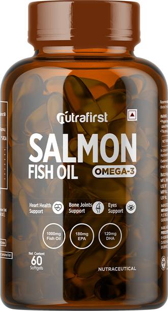 NutraFirst Omega 3 Salmon Fish Oil Capsule 1000mg For Men and Women