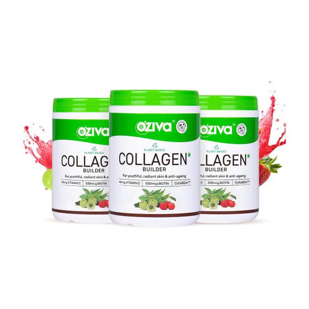 OZiva Vegan Collagen (Tangy Amla) with Biotin & Vit C for Brighter & Youthful Skin