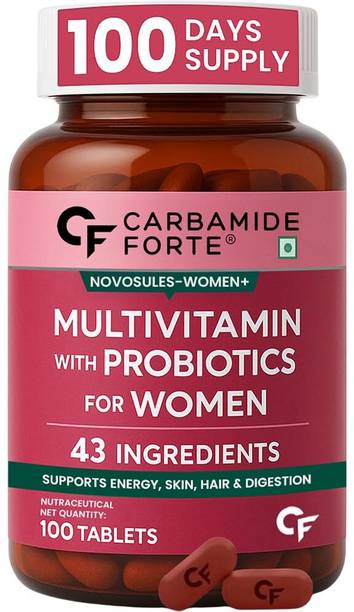 CARBAMIDE FORTE Multivitamin Tablets for Women with Probiotics & Mineral, Multivitamin for Women