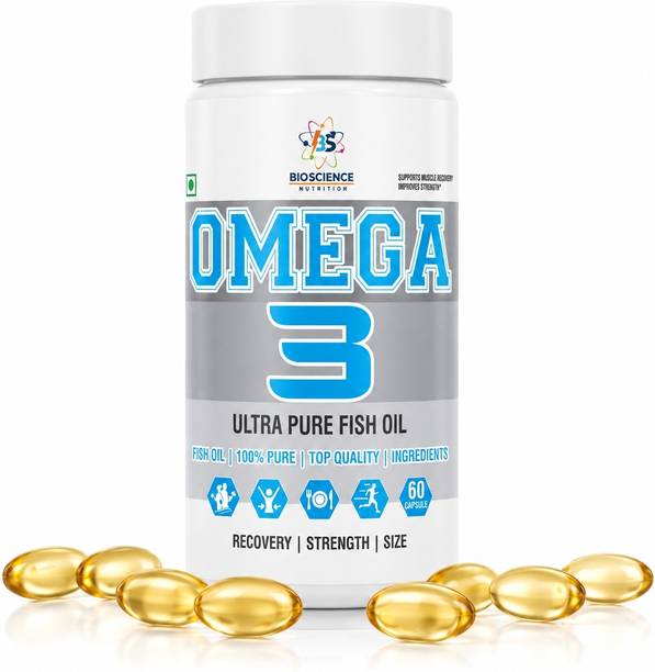 Bioscience Nutrition Omega 3 Fish Oil Capsules | Ultra Pure Fish Oil for Heart, Brain & Joint Support