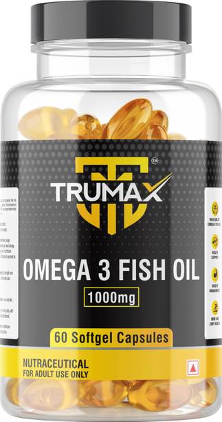 TRUMAX OMEGA 3 FISH OIL CAPSULE 1000mg Fish Oil with Omega-3 & EPA + DHA (300mg)