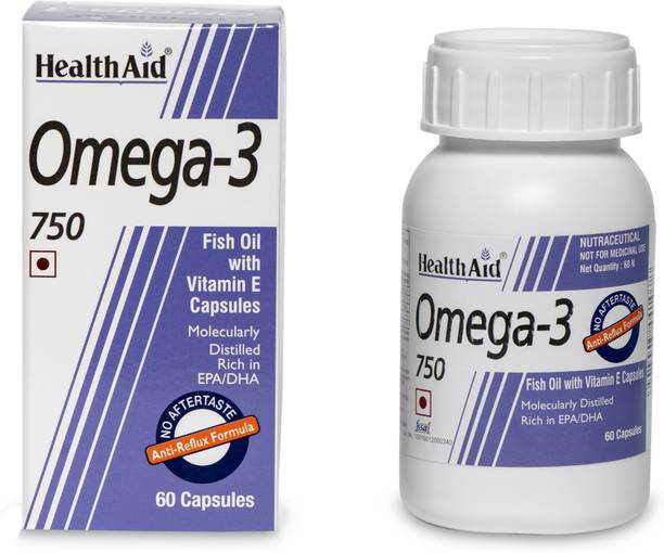 HealthAid Omega-3 750 for Heart, Brain, Eye & Joint Support