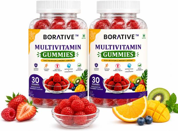 Borative Multivitamin Gummies|Immunity Support | Vitamin A, B Complex, C, D, E & Iodine