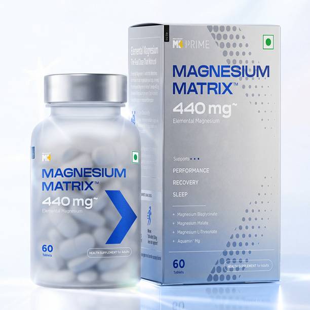 MUSCLEBLAZE Magnesium Matrix | 440mg | Supports Performance & Recovery