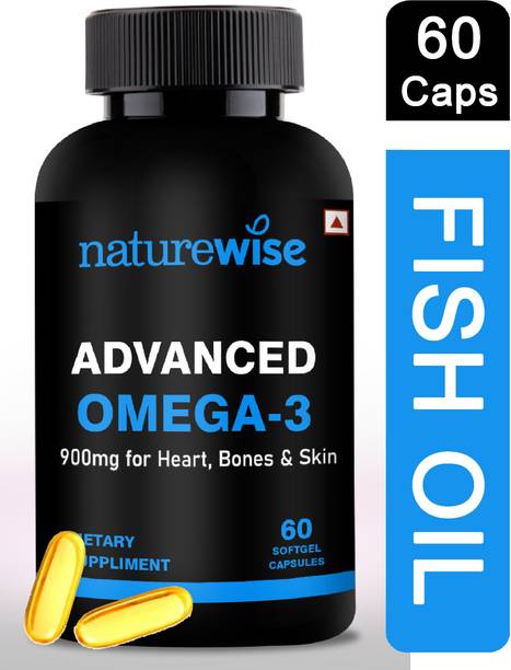 Naturewise Premium Advanced Omega 3 Fish Oil for Healthy Bones & Skin (900mg) Strength