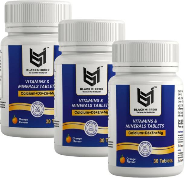 Black mirror CALCIUM, MAGNESIUM, ZINC & VITAMIN D3 FOR HEALTHY BONE AND MUSCLES