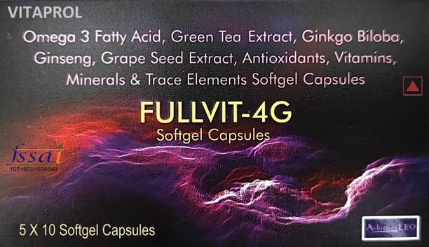 VITAPROL Fullvit 4G Multivitamin Vitamin B12 Ginseng Stamina Growth Health Nutrition