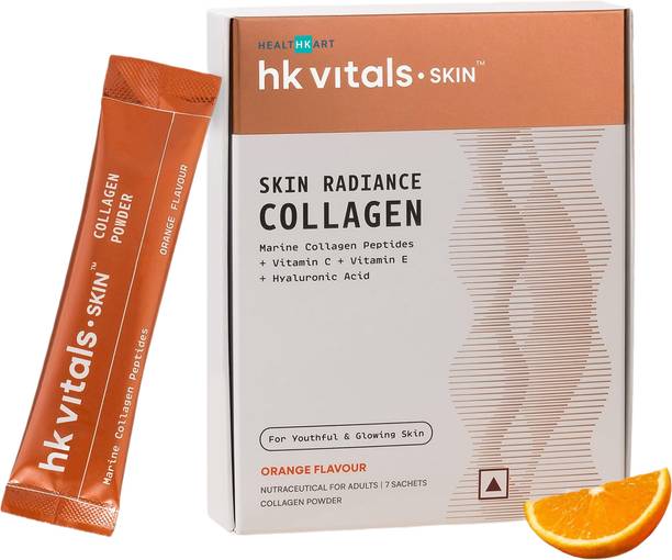 hk vitals Skin Collagen Supplement with Biotin, Orange