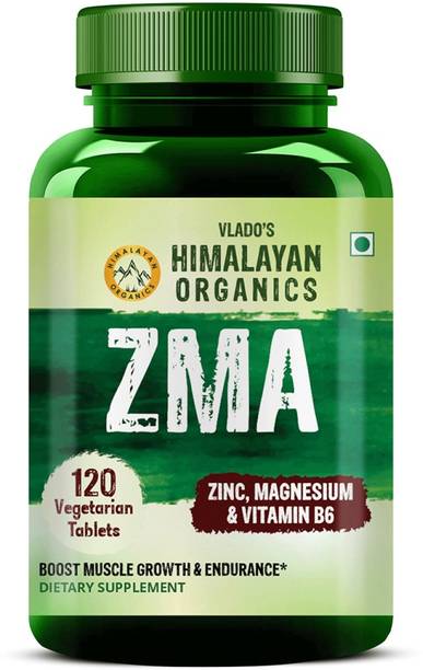 Vlado's Himalayan Organics ZMA (Zinc, Magnesium Aspartate) Nighttime Supplement - 120 Veg Tablets