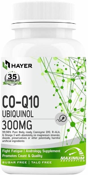 HAYER Coq10 Supplement, Coenzyme Q10 300mg To Good Heart Health Supplements-60