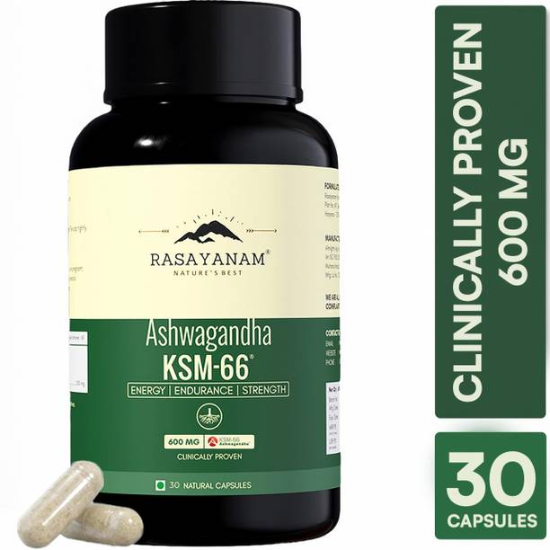 Rasayanam Ashwagandha KSM-66 |Support Strength & Energy | Stress Relief
