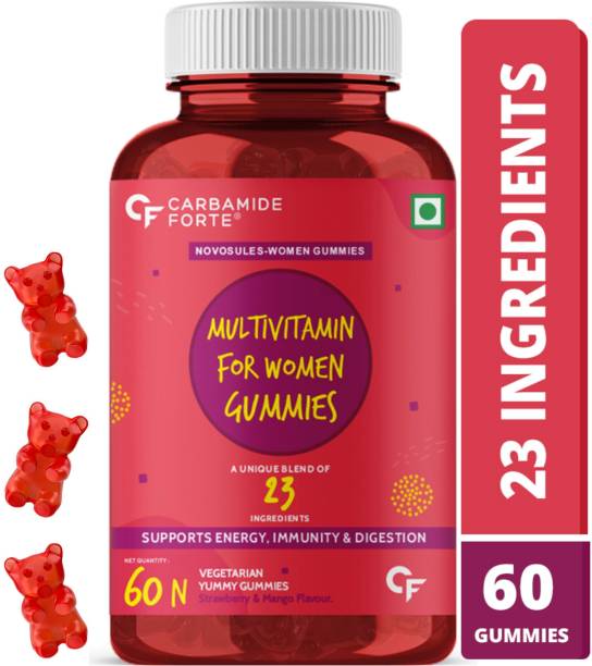 CARBAMIDE FORTE Multivitamin Gummies for Women with Probiotics for Immunity | 23 Ingredients