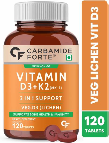 CARBAMIDE FORTE Plant Based Veg Vitamin D3 K2 MK7 Supplement