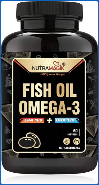 nutramagik Herbal Supplement: Omega-3 Fish Oil (EPA 180+ DHA 120mg)(Pack of 1)