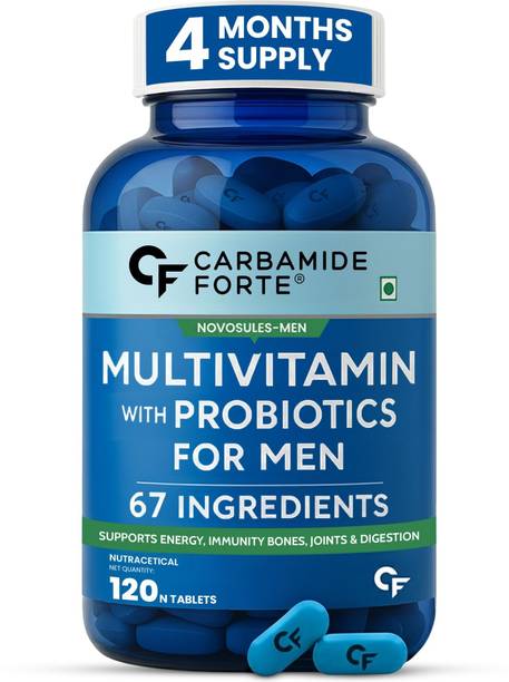 CARBAMIDE FORTE Multivitamin Tablets for Men with Minerals, Vitamins & Probiotics Supplement