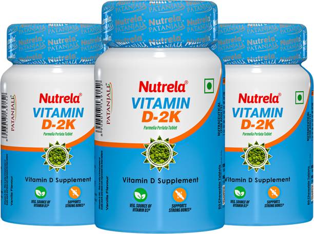 NUTRELA Vitamin D-2K | Natural Vitamin D3 from Parmelia Perlata (Lichen)