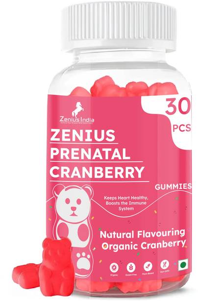 Zenius Prenatal Cranberry Gummies | Helps in Increase Immunity | Improve Heart Health
