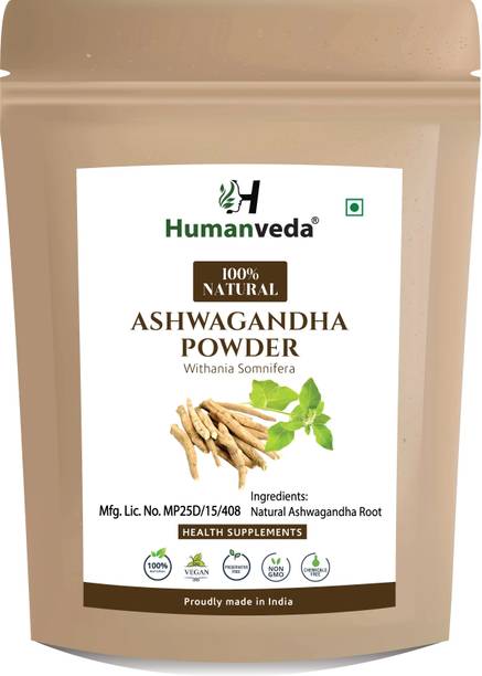 Humanveda 100% Pure Ashwagandha powder for height growth | Boost Stamina & Energy, 100g