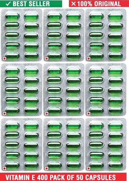 GEOFFREY MANNERS Vitamin E 400 mg Softgel Capsules – For Skin, Hair & Nails
