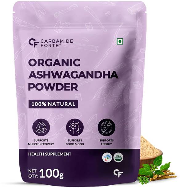 Carbamide Forte 100% Organic Ashwagandha Powder For Vitality, Strength & Stress Management