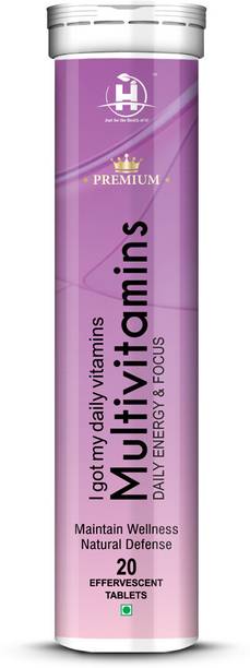 Healthy Nutrition Multivitamins With 21 Essential Vitamins for Energy & Immunity Effervescent
