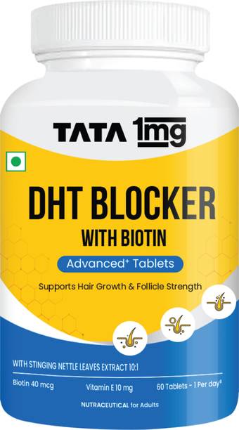 TATA 1mg DHT Blocker with Biotin Advanced Tablet | Promotes Hair Growth