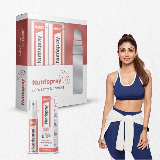 Nutrispray B-Complex Memory Vitamin Mouth Spray for Enhancing Memory & Concentration