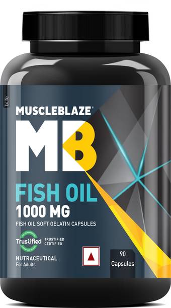 MUSCLEBLAZE Omega 3 Fish Oil 1000 mg (180mg EPA and 120mg DHA)