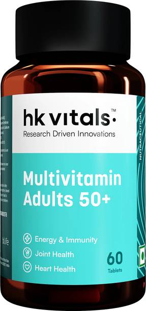 HEALTHKART hk vitals Multivitamin Adults 50+ | Daily Multivitamin for Men & Women