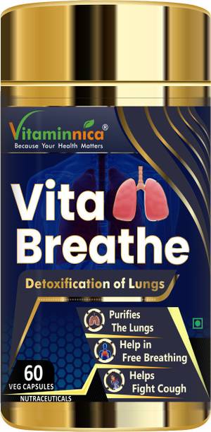 Vitaminnica Vita Breathe Lung Detox Supplement Capsule, Cleanse and Detoxify Lungs Health