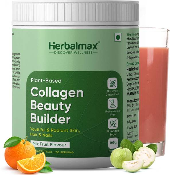 Herbal max Plant-Based Collagen for Youthful & Radiant Skin, Healthy Hair & Strong Nails