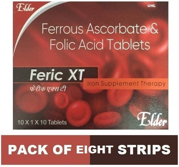 Uhl FERIC XT TABLET IRON SUPPLEMENT TABLET FOR MEN AND WOMEN (8*10TAB)