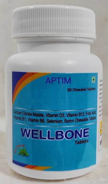 APTIM Wellbone With Vitain D3-B12, Calcium For Healthy Strong Bones, Joint & Muscle