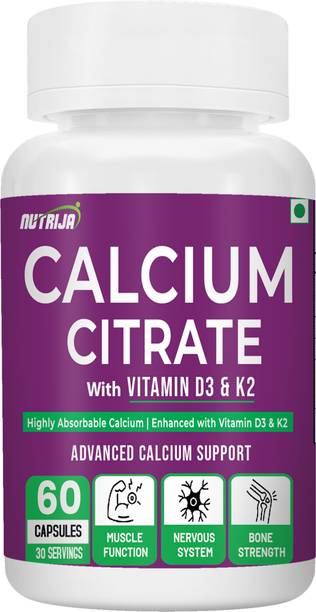 NutriJa Calcium Citrate With Vitamin D3 K2 ( MK7 )