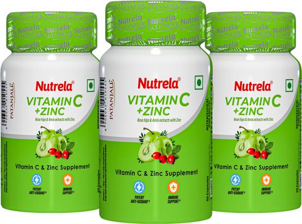 NUTRELA Vitamin C and Zinc | Boost Immunity | Supports Energy | Skin Care Supplement