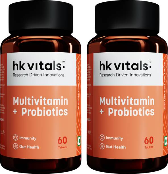 HEALTHKART HK Vitals Multivitamin with Probiotics, With Vitamin C, B, D, Zinc