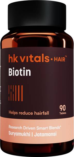 hk vitals Biotin | Supplement for Hair Growth, Strong Hair & Glowing Skin