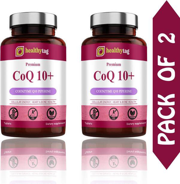 Healthy Tag 120mg Coenzyme Q10 Tablets with Piperine (S192)