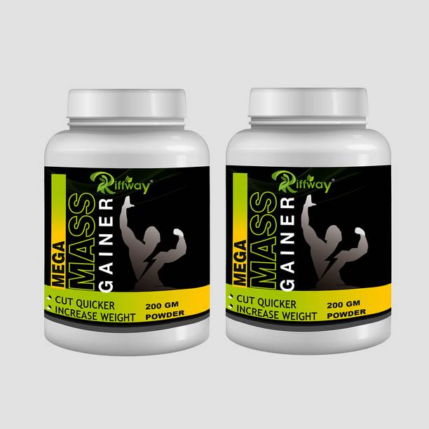 Riffway Mega Mass_ Weight Gain Powder Protein Supplement/ Weight Gainer For Men Weight Gainers/Mass Gainers
