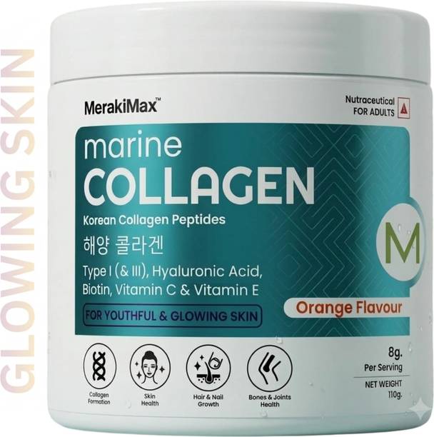 Meraki Max KOREAN COLLAGEN Anti Ageing| Skin Glow | Hair | Vitamin C,E & Biotin