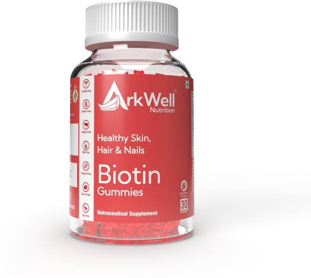 ARKWELL BIOTIN GUMMIES FOR HEALTHY HAIR, SKIN & NAILS FOR MEN & WOMEN I VEGAN