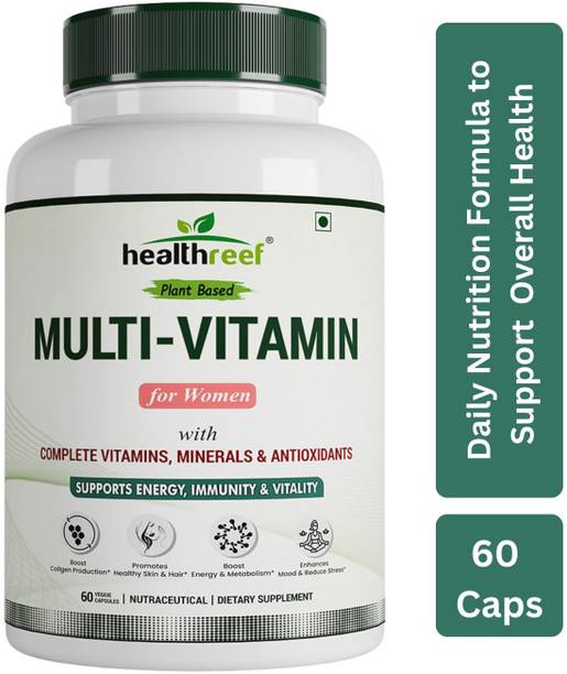 healthreef Plant-Based Multivitamin Women Supplement for Complete Daily Nutrition