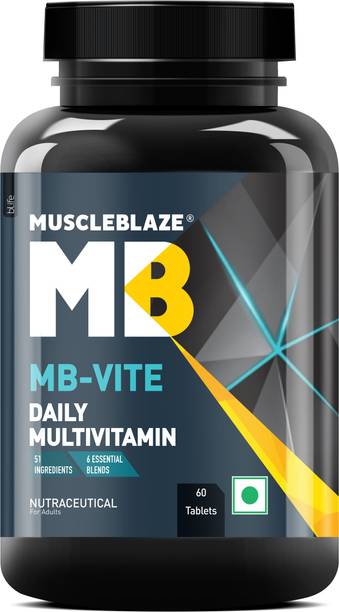 MUSCLEBLAZE MB-Vite Daily Multivitamin with 51 Ingredients & 6 Blends