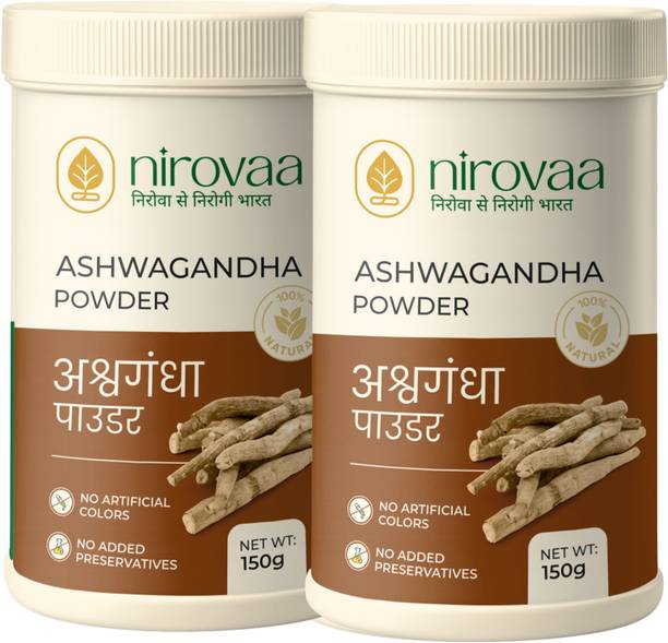 NIROVAA Pure Ashwagandha Powder | Ayurvedic Stress Relief, Vitality & Energy Booster