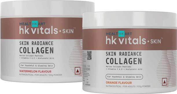 HEALTHKART HK Vitals Skin Radiance Collagen Supplements with Biotin, Orange & Watermelon